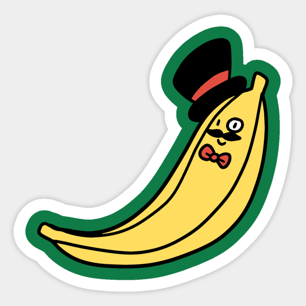 Fancy Banana Sticker by saradaboru